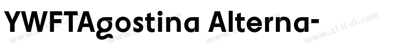 YWFTAgostina Alterna字体转换